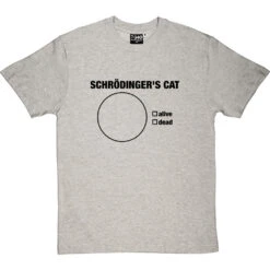 Schrodinger's Cat Pie Chart T-Shirt -ThinkWear Collective Sales schrodingers cat pie chart tshirt 1 lightoxfordtshirt