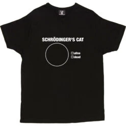 Schrodinger's Cat Pie Chart T-Shirt -ThinkWear Collective Sales schrodingers cat pie chart tshirt 2 black mens v neck tshirt