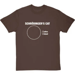 Schrodinger's Cat Pie Chart T-Shirt -ThinkWear Collective Sales schrodingers cat pie chart tshirt 2 hazelnuttshirt