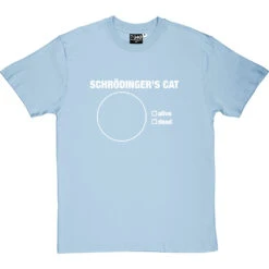 Schrodinger's Cat Pie Chart T-Shirt -ThinkWear Collective Sales schrodingers cat pie chart tshirt 2 skybluetshirt