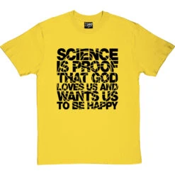 Science Is Proof T-Shirt -ThinkWear Collective Sales science is proof tshirt 1 yellowtshirt