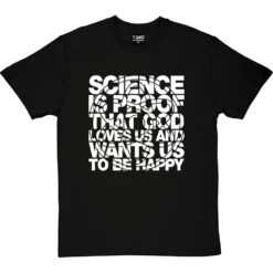 Science Is Proof T-Shirt -ThinkWear Collective Sales science is proof tshirt 2 blacktshirt