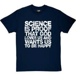 Science Is Proof T-Shirt -ThinkWear Collective Sales science is proof tshirt 2 navybluetshirt