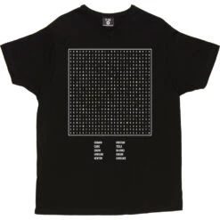 Scientist Word Search T-Shirt -ThinkWear Collective Sales science wordsearch tshirt 2 black mens v neck tshirt