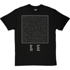 Scientist Word Search T-Shirt -ThinkWear Collective Sales science wordsearch tshirt 2 blacktshirt
