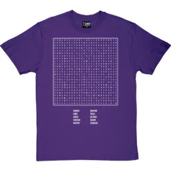 Scientist Word Search T-Shirt -ThinkWear Collective Sales science wordsearch tshirt 2 purpletshirt