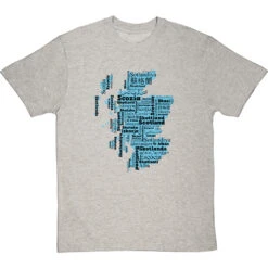 Scotland Languages T-Shirt -ThinkWear Collective Sales scotland languages tshirt 1 lightoxfordtshirt