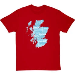 Scotland Languages T-Shirt -ThinkWear Collective Sales scotland languages tshirt 2 redtshirt