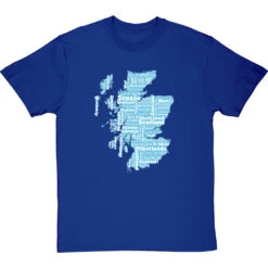 Scotland Languages T-Shirt -ThinkWear Collective Sales scotland languages tshirt 2 royalbluetshirt