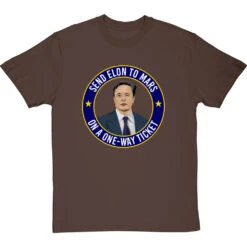 Send Elon To Mars T-Shirt -ThinkWear Collective Sales send elon to mars tshirt hazelnuttshirt