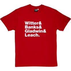 Shed Seven Line-Up T-Shirt -ThinkWear Collective Sales shed seven line up tshirt 2 redtshirt