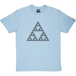 Sierpinski Triangle T-Shirt -ThinkWear Collective Sales sierpinski triangle tshirt 1 skybluetshirt