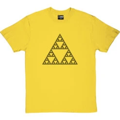 Sierpinski Triangle T-Shirt -ThinkWear Collective Sales sierpinski triangle tshirt 1 yellowtshirt