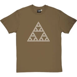 Sierpinski Triangle T-Shirt -ThinkWear Collective Sales sierpinski triangle tshirt 2 olivetshirt