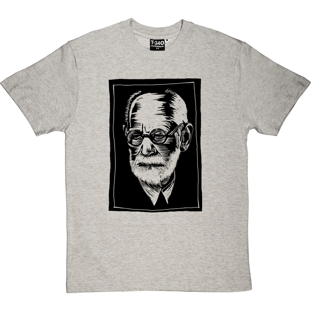Sigmund Freud Woodcut T-Shirt 6 Sigmund Freud Woodcut T-Shirt - Image 6