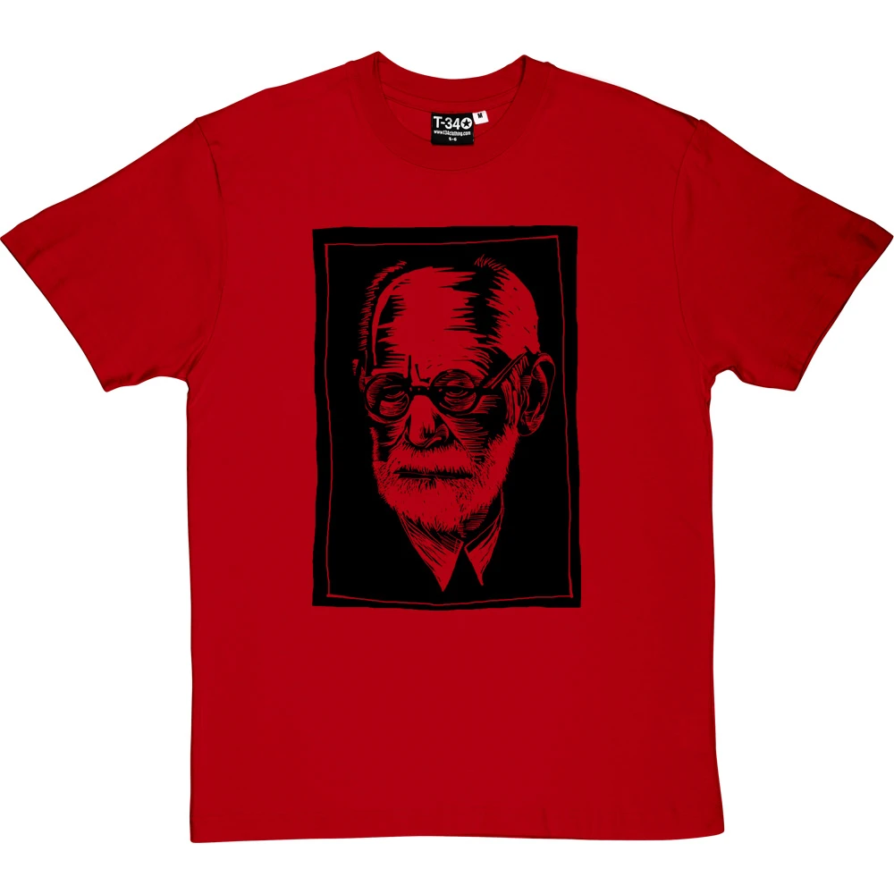 Sigmund Freud Woodcut T-Shirt 9 Sigmund Freud Woodcut T-Shirt - Image 9