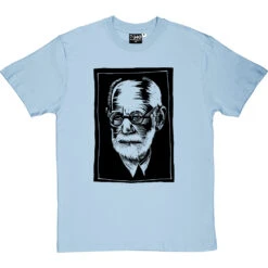 Sigmund Freud Woodcut T-Shirt 39 Sigmund Freud Woodcut T-Shirt -ThinkWear Collective Sales sigmund freund tshirt 1 skybluetshirt