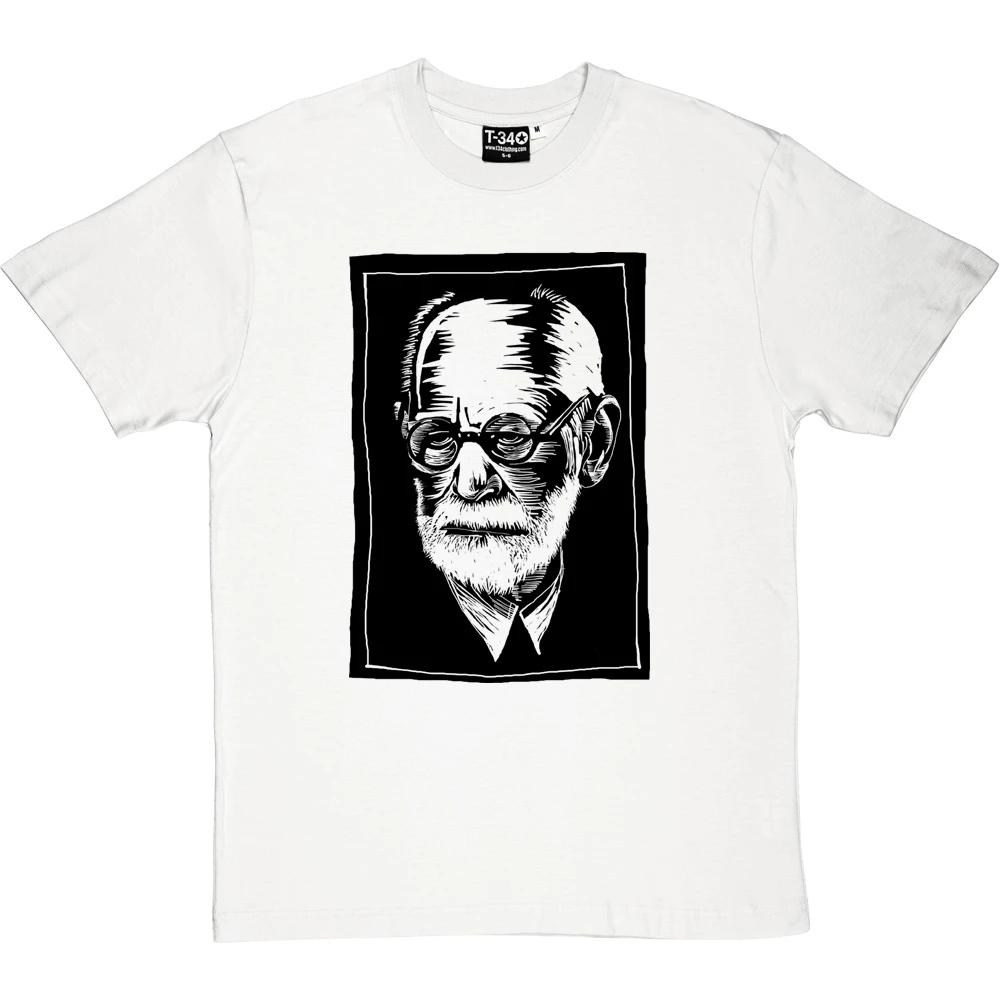 Sigmund Freud Woodcut T-Shirt 4 Sigmund Freud Woodcut T-Shirt - Image 4