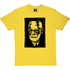 Sigmund Freud Woodcut T-Shirt 24 Sigmund Freud Woodcut T-Shirt -ThinkWear Collective Sales sigmund freund tshirt 1 yellowtshirt