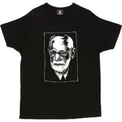 Sigmund Freud Woodcut T-Shirt 22 Sigmund Freud Woodcut T-Shirt -ThinkWear Collective Sales sigmund freund tshirt 2 black mens v neck tshirt