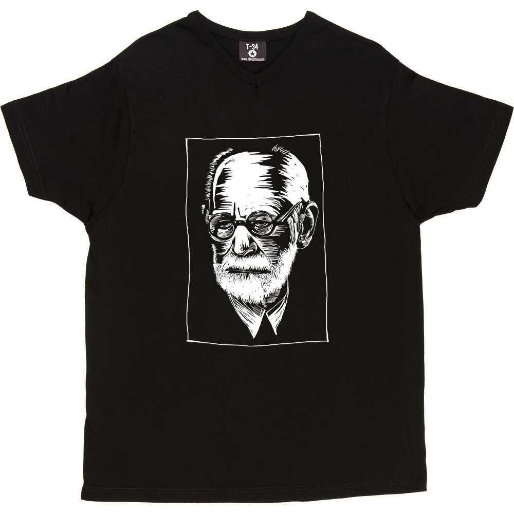 Sigmund Freud Woodcut T-Shirt 3 Sigmund Freud Woodcut T-Shirt - Image 3