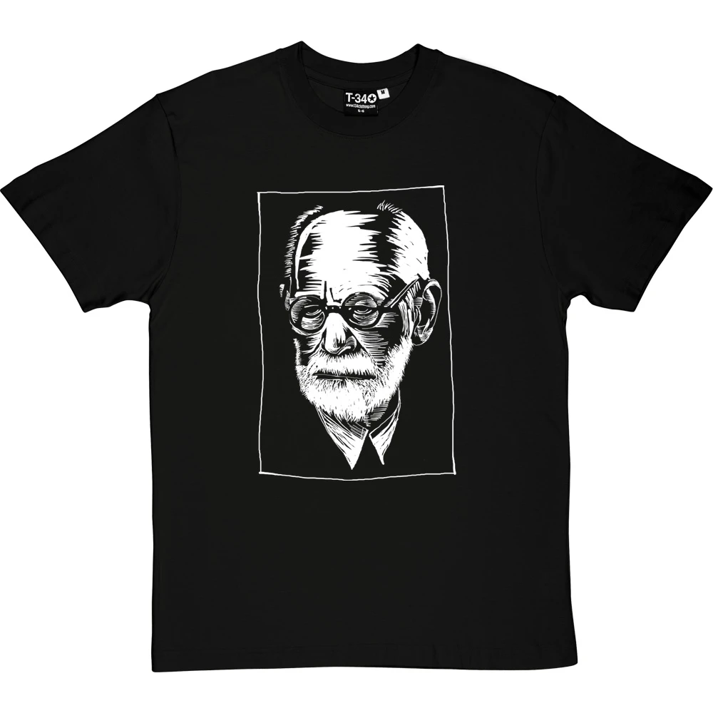 Sigmund Freud Woodcut T-Shirt 12 Sigmund Freud Woodcut T-Shirt - Image 12