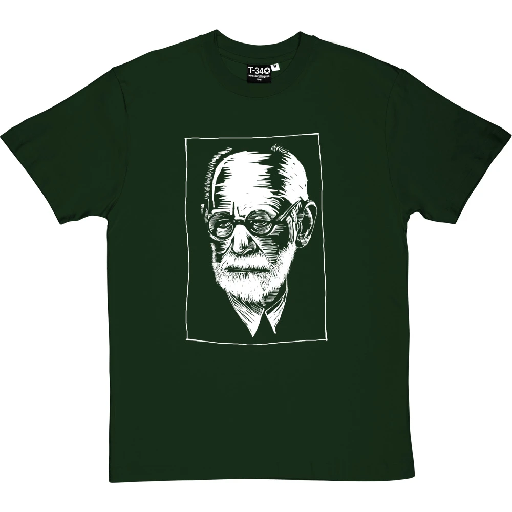 Sigmund Freud Woodcut T-Shirt 19 Sigmund Freud Woodcut T-Shirt - Image 19