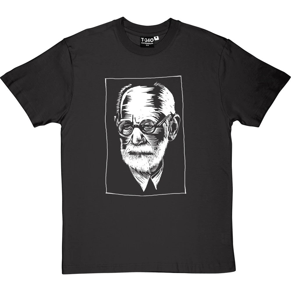 Sigmund Freud Woodcut T-Shirt 13 Sigmund Freud Woodcut T-Shirt - Image 13