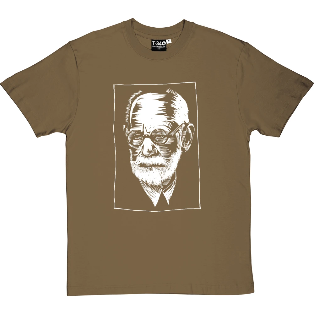 Sigmund Freud Woodcut T-Shirt 15 Sigmund Freud Woodcut T-Shirt - Image 15