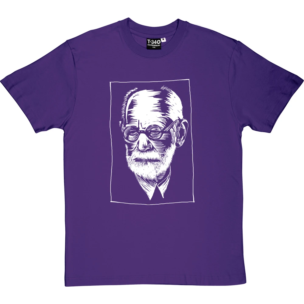 Sigmund Freud Woodcut T-Shirt 18 Sigmund Freud Woodcut T-Shirt - Image 18