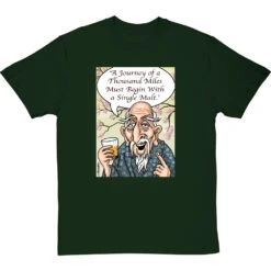 Single Malt T-Shirt -ThinkWear Collective Sales single malt tshirt bottlegreentshirt