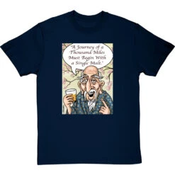 Single Malt T-Shirt -ThinkWear Collective Sales single malt tshirt navybluetshirt