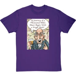 Single Malt T-Shirt -ThinkWear Collective Sales single malt tshirt purpletshirt