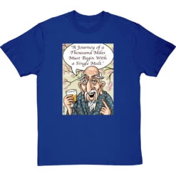 Single Malt T-Shirt -ThinkWear Collective Sales single malt tshirt royalbluetshirt