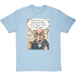 Single Malt T-Shirt -ThinkWear Collective Sales single malt tshirt skybluetshirt