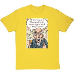 Single Malt T-Shirt -ThinkWear Collective Sales single malt tshirt yellowtshirt
