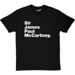 Sir James Paul McCartney T-Shirt -ThinkWear Collective Sales sir james paul mccartney tshirt 2 blacktshirt