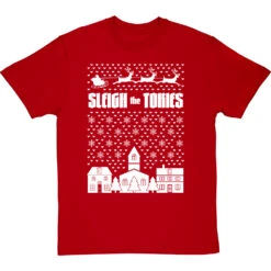 Sleigh The Tories T-Shirt -ThinkWear Collective Sales sleigh the tories tshirt 2 redtshirt