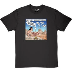 Early Social Networking T-Shirt -ThinkWear Collective Sales smoke signals tshirt charcoaltshirt