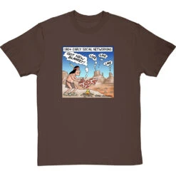Early Social Networking T-Shirt -ThinkWear Collective Sales smoke signals tshirt hazelnuttshirt