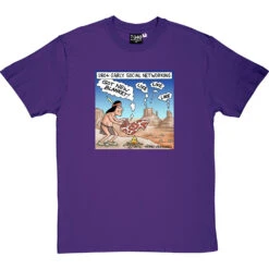 Early Social Networking T-Shirt -ThinkWear Collective Sales smoke signals tshirt purpletshirt