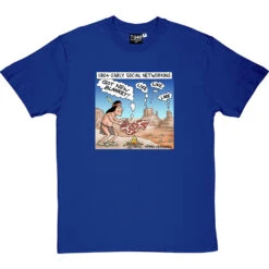 Early Social Networking T-Shirt -ThinkWear Collective Sales smoke signals tshirt royalbluetshirt