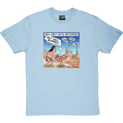 Early Social Networking T-Shirt -ThinkWear Collective Sales smoke signals tshirt skybluetshirt