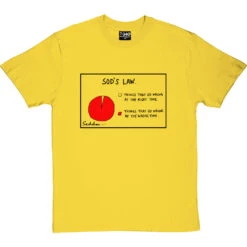 Sod's Law T-Shirt -ThinkWear Collective Sales sods law tshirt 1 yellowtshirt