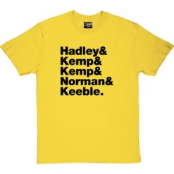 Spandau Ballet Line-Up T-Shirt -ThinkWear Collective Sales spandau ballet tshirt 1 yellowtshirt