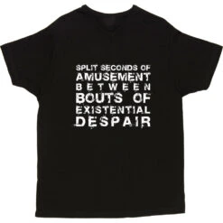 Split Seconds Of Amusement T-Shirt -ThinkWear Collective Sales split seconds of amusement tshirt 2 black mens v neck tshirt