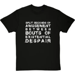 Split Seconds Of Amusement T-Shirt -ThinkWear Collective Sales split seconds of amusement tshirt 2 blacktshirt