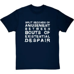 Split Seconds Of Amusement T-Shirt -ThinkWear Collective Sales split seconds of amusement tshirt 2 navybluetshirt