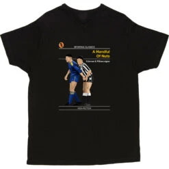 Sporting Classics: A Handful Of Nuts By Paul Gascoigne And Vinnie Jones T-Shirt -ThinkWear Collective Sales sporting classics a handful of nuts tshirt black mens v neck tshirt