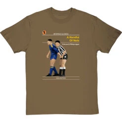 Sporting Classics: A Handful Of Nuts By Paul Gascoigne And Vinnie Jones T-Shirt -ThinkWear Collective Sales sporting classics a handful of nuts tshirt olivetshirt